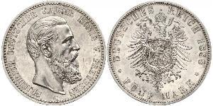 5 Mark Royaume de Prusse (1701-1918) Argent Frédéric III (Empire allemand) (1831-1888)