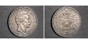5 Mark Royaume de Prusse (1701-1918) Argent Wilhelm II, German Emperor (1859-1941)