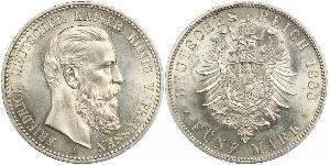 5 Mark Royaume de Prusse (1701-1918) Argent Frédéric III (Empire allemand) (1831-1888)