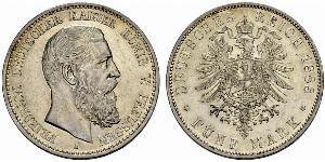 5 Mark Royaume de Prusse (1701-1918) Argent Frédéric III (Empire allemand) (1831-1888)
