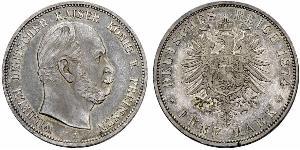 5 Mark Royaume de Prusse (1701-1918) Argent Wilhelm I, German Emperor (1797-1888)