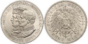 5 Mark Royaume de Saxe (1806 - 1918) Argent Frédéric-Auguste III de Saxe (1865-1932)