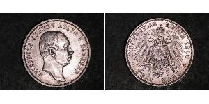 5 Mark Royaume de Saxe (1806 - 1918) Argent Frédéric-Auguste III de Saxe (1865-1932)