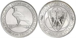 5 Mark République de Weimar (1918-1933) Argent 