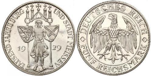 5 Mark République de Weimar (1918-1933) Argent 