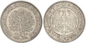 5 Mark République de Weimar (1918-1933) / Allemagne Argent 