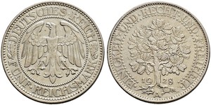 5 Mark République de Weimar (1918-1933) / Allemagne Argent 