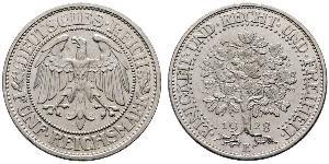 5 Mark République de Weimar (1918-1933) / Allemagne Argent 