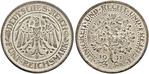 5 Mark République de Weimar (1918-1933) / Allemagne Argent 
