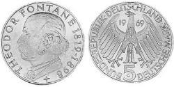 5 Mark Germania Ovest (1949-1990) Argento 