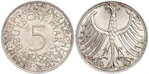 5 Mark Germania Ovest (1949-1990) Argento 