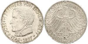 5 Mark Germania Ovest (1949-1990) Argento Joseph Freiherr von Eichendorff