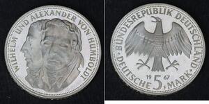 5 Mark Germania Ovest (1949-1990) Argento 