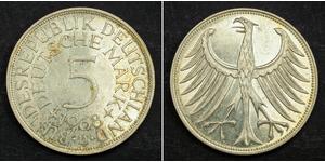 5 Mark Germania Ovest (1949-1990) Argento 