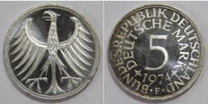 5 Mark Germania Ovest (1949-1990) Argento 