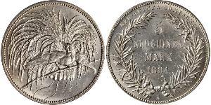 5 Mark Nuova Guinea Argento 