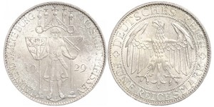 5 Mark Repubblica di Weimar (1918-1933) Argento 