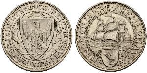 5 Mark Repubblica di Weimar (1918-1933) Argento 