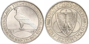 5 Mark Repubblica di Weimar (1918-1933) Argento 