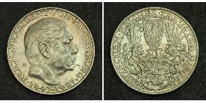 5 Mark Repubblica di Weimar (1918-1933) Argento Paul von Hindenburg