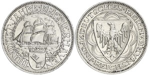 5 Mark Repubblica di Weimar (1918-1933) Argento 