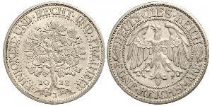 5 Mark Repubblica di Weimar (1918-1933) / Germania Argento 