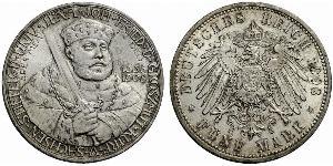 5 Mark Sassonia-Weimar-Eisenach (1809 - 1918) Argento 