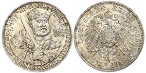 5 Mark Sassonia-Weimar-Eisenach (1809 - 1918) Argento 