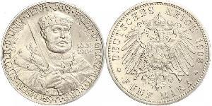 5 Mark Sassonia-Weimar-Eisenach (1809 - 1918) Argento 