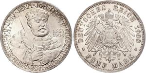 5 Mark Sassonia-Weimar-Eisenach (1809 - 1918) Argento 
