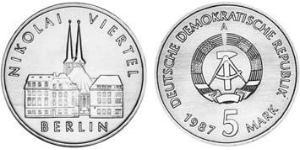 5 Mark German Democratic Republic (1949-1990) Copper/Zinc/Nickel 