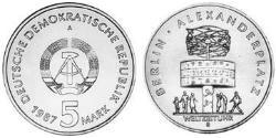 5 Mark République démocratique allemande (1949-1990) Cuivre/Nickel/Zinc 