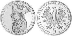 5 Mark Geschichte der Bundesrepublik Deutschland (1949-1990) Kupfer/Nickel 