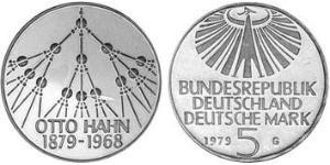 5 Mark Geschichte der Bundesrepublik Deutschland (1949-1990) Kupfer/Nickel 