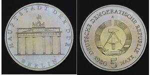 5 Mark Deutsche Demokratische Republik (1949-1990) Kupfer/Zink/Nickel 