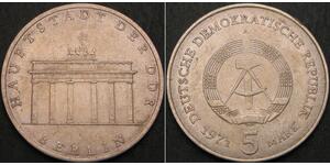 5 Mark Deutsche Demokratische Republik (1949-1990) Kupfer/Zink/Nickel 