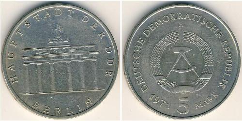 5 Mark Deutsche Demokratische Republik (1949-1990) Kupfer/Zink/Nickel 