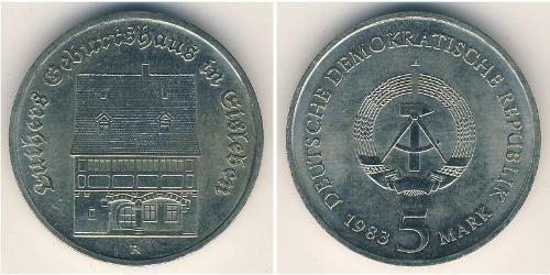 5 Mark Deutsche Demokratische Republik (1949-1990) Kupfer/Zink/Nickel 
