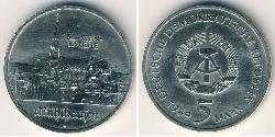 5 Mark República Democrática Alemana (1949-1990) Níquel/Cobre 