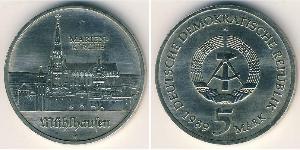 5 Mark República Democrática Alemana (1949-1990) Níquel/Cobre 