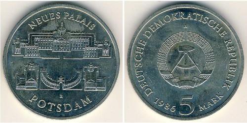 5 Mark República Democrática Alemana (1949-1990) Níquel/Cobre 