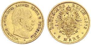 5 Mark Royaume de Prusse (1701-1918) Or Wilhelm I, German Emperor (1797-1888)