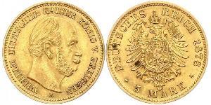 5 Mark Royaume de Prusse (1701-1918) Or Wilhelm I, German Emperor (1797-1888)