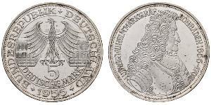 5 Mark Alemania Plata 