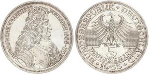 5 Mark Alemania Plata 