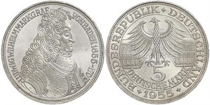 5 Mark Alemania Plata 