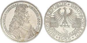 5 Mark Alemania Plata 