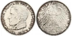 5 Mark Alemania Occidental (1949-1990) Plata Joseph von Eichendorff