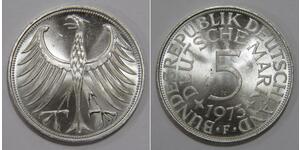 5 Mark Alemania Occidental (1949-1990) Plata 
