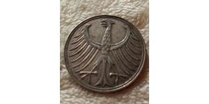 5 Mark Alemania Occidental (1949-1990) Plata 